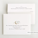 "Nighttime" - Foil-Pressed Birth Announcement Thank You Cards in Mint by Alethea and Ruth - FREE Recipient Addressing