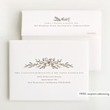 "sparkling florals" - Foil-Pressed Birth Announcement Thank You Cards in Sand by Kate Ahn - FREE Recipient Addressing