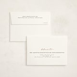 "Welcome Ribbon" - Foil-Pressed Birth Announcement Thank You Cards in Charcoal by Erica Krystek - FREE Recipient Addressing