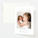 "BFFs" - Birth Announcement Thank You Cards in Mauve by Pink House Press - Front
