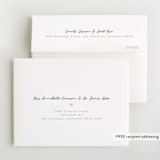 "Simple Signature" - Birth Announcement Thank You Cards in Spruce by Emily Sabol Goss - FREE Recipient Addressing