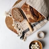 "Drama Hand Towel" - Bath Towels in beige by Powered By People