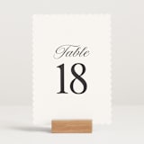 "The Eternal Tuxedo (set of 20)" - Table Number Sets in Tuxedo by Helena Vitto - Displayed (stand not included)