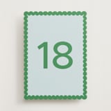 "Meet Us Clover (set of 20)" - Table Number Sets in Clover by Kelly Schmidt - Front