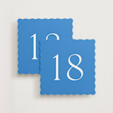 "Perriand Santorini (set of 20)" - Table Number Sets in Santorini by Megan Davis - Front & Back