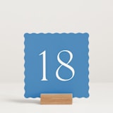 "Perriand Santorini (set of 20)" - Table Number Sets in Santorini by Megan Davis - Displayed (stand not included)