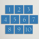 "Perriand Santorini (set of 20)" - Table Number Sets in Santorini by Megan Davis - 1-10