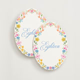 "Everlasting Romance Meadow (set of 20)" - Table Number Sets in Meadow by Petra Kern - Front & Back