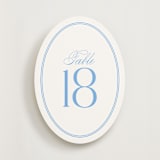 "Timeless Together Sky (set of 20)" - Table Number Sets in Sky by Carolyn MacLaren - Front