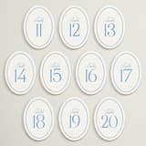 "Timeless Together Sky (set of 20)" - Table Number Sets in Sky by Carolyn MacLaren - 11-20