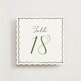 "Handwritten Pine (set of 20)" - Table Number Sets in Pine by Cass Loh - Front