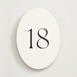 "Perriand Tuxedo (set of 20)" - Table Number Sets in Tuxedo by Megan Davis - Front