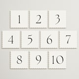 "Perriand Tuxedo (set of 20)" - Table Number Sets in Tuxedo by Megan Davis - 1-10