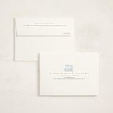 "Classic Monogram" - Birth Announcement Thank You Cards in Sky by Erin Hodges - FREE Recipient Addressing