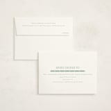 "Double Time" - Birth Announcement Thank You Cards in Aloe by Pixel and Hank - FREE Recipient Addressing