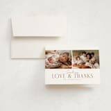 "Cheer All Year" - Birth Announcement Thank You Cards in Rose by Michelle Taylor - Front