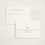 "Cameo" - Birth Announcement Thank You Cards in Petal by Robert and Stella - FREE Recipient Addressing