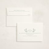 "bunnies and flowers" - Birth Announcement Thank You Cards in Sage by Anastasia Makarova - FREE Recipient Addressing