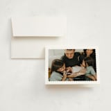 "First Glimpse" - Birth Announcement Thank You Cards in Icing by Yaling Hou Suzuki - Front