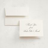 "Walden" - Birth Announcement Thank You Cards in Fern by Megan Davis - Front