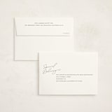 "Nickname Intro" - Birth Announcement Thank You Cards in Raven by Olivia Raufman - FREE Recipient Addressing