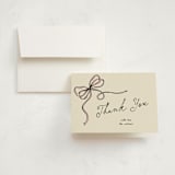 "Drawn" - Birth Announcement Thank You Cards in Ballet by Pixel and Hank - Front