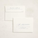 "Announcing Elegance" - Birth Announcement Thank You Cards in Periwinkle by Jessica Corliss - FREE Recipient Addressing