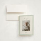 "Story" - Birth Announcement Thank You Cards in Sea Salt by Pixel and Hank - Front