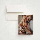 "Perfection" - Birth Announcement Thank You Cards in Snow by Pixel and Hank - Front