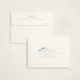 "Quirky Hello" - Birth Announcement Thank You Cards in Powder Blue by Alethea and Ruth - FREE Recipient Addressing