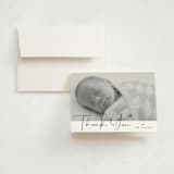 "Trio of Love" - Birth Announcement Thank You Cards in Night by Michelle Taylor - Front