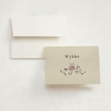 "Woodland wonder" - Birth Announcement Thank You Cards in Lichen by Bonnie Davis - Front