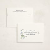 "Floral Forest Friends" - Birth Announcement Thank You Cards in Bluebell by Alice Nelen - FREE Recipient Addressing