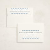 "Ric Rac" - Birth Announcement Thank You Cards in Bluebell by Megan Davis - FREE Recipient Addressing