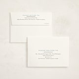 "Modern striped frame" - Birth Announcement Thank You Cards in Powder Blue by Jackie Crawford - FREE Recipient Addressing