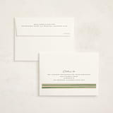 "Vintage Stripes" - Birth Announcement Thank You Cards in Candy Apple by Teju Reval - FREE Recipient Addressing