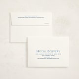 "Colorful Stats" - Birth Announcement Thank You Cards in Aqua by Baumbirdy - FREE Recipient Addressing