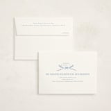 "Crest" - Birth Announcement Thank You Cards in Sky by Corinne Malesic - FREE Recipient Addressing