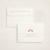 "Our Little Rainbow" - Birth Announcement Thank You Cards in Bright by Pixel and Hank - FREE Recipient Addressing