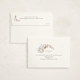 "Wildflower" - Birth Announcement Thank You Cards in Eggshell by Itsy Belle Studio - FREE Recipient Addressing