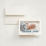 "Bold Nickname" - Birth Announcement Thank You Cards in Bluebird by Shirley Lin Schneider - Front