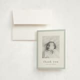 "little gallery" - Birth Announcement Thank You Cards in Pool by Sarah Curry - Front