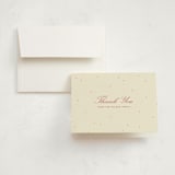 "tiny polka dots" - Birth Announcement Thank You Cards in Peach by Ellen Schlegelmilch - Front