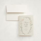"Dottie" - Birth Announcement Thank You Cards in Sweet Pea by Erin L. Wilson - Front