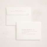 "Portraiture" - Birth Announcement Thank You Cards in Rose by Alexandra Cohn - FREE Recipient Addressing