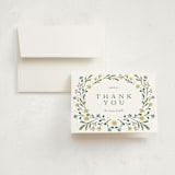 "Spring Blooms" - Birth Announcement Thank You Cards in Daffodil by Alice Nelen - Front