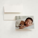"raclette" - Birth Announcement Thank You Cards in Marshmallow by chocomocacino - Front