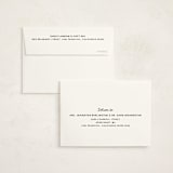 "Cursive" - Birth Announcement Thank You Cards in Snow by AK Graphics - FREE Recipient Addressing