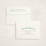 "Jolly Good" - Birth Announcement Thank You Cards in Clover by Megan Davis - FREE Recipient Addressing