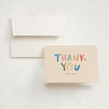 "Scribbled thanks" - Birth Announcement Thank You Cards in Confetti by Creo Study - Front